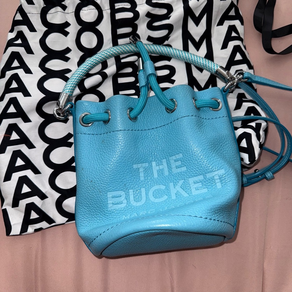 Marc Jacobs Light Blue Mini Bucket Bag